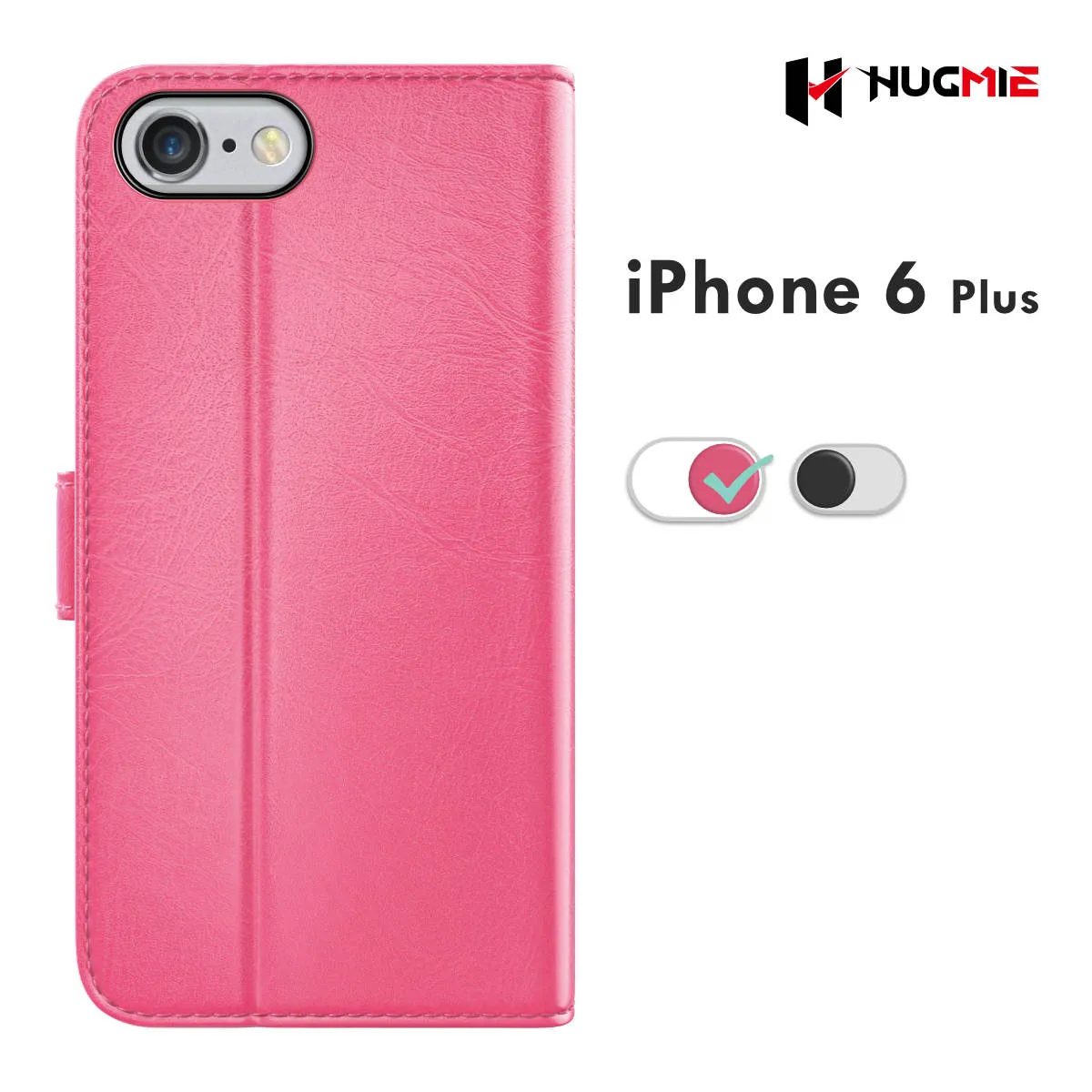 Hugmie® Classic Series iPhone 6/7/8 Plus Leather Folio Case