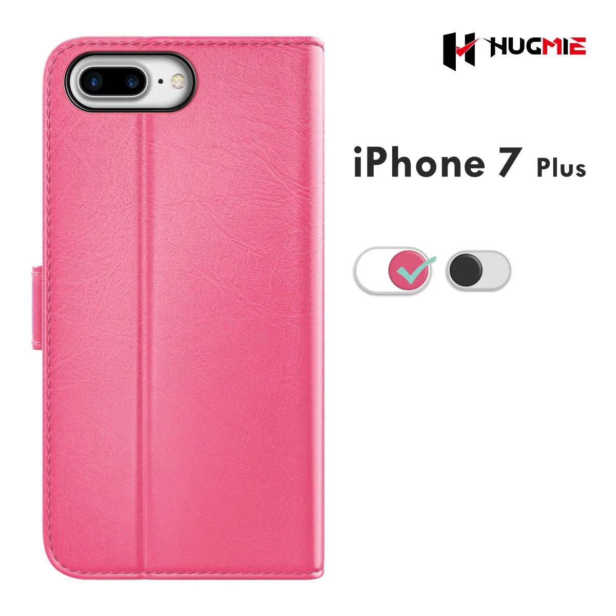 Hugmie® Classic Series iPhone 6/7/8 Plus Leather Folio Case