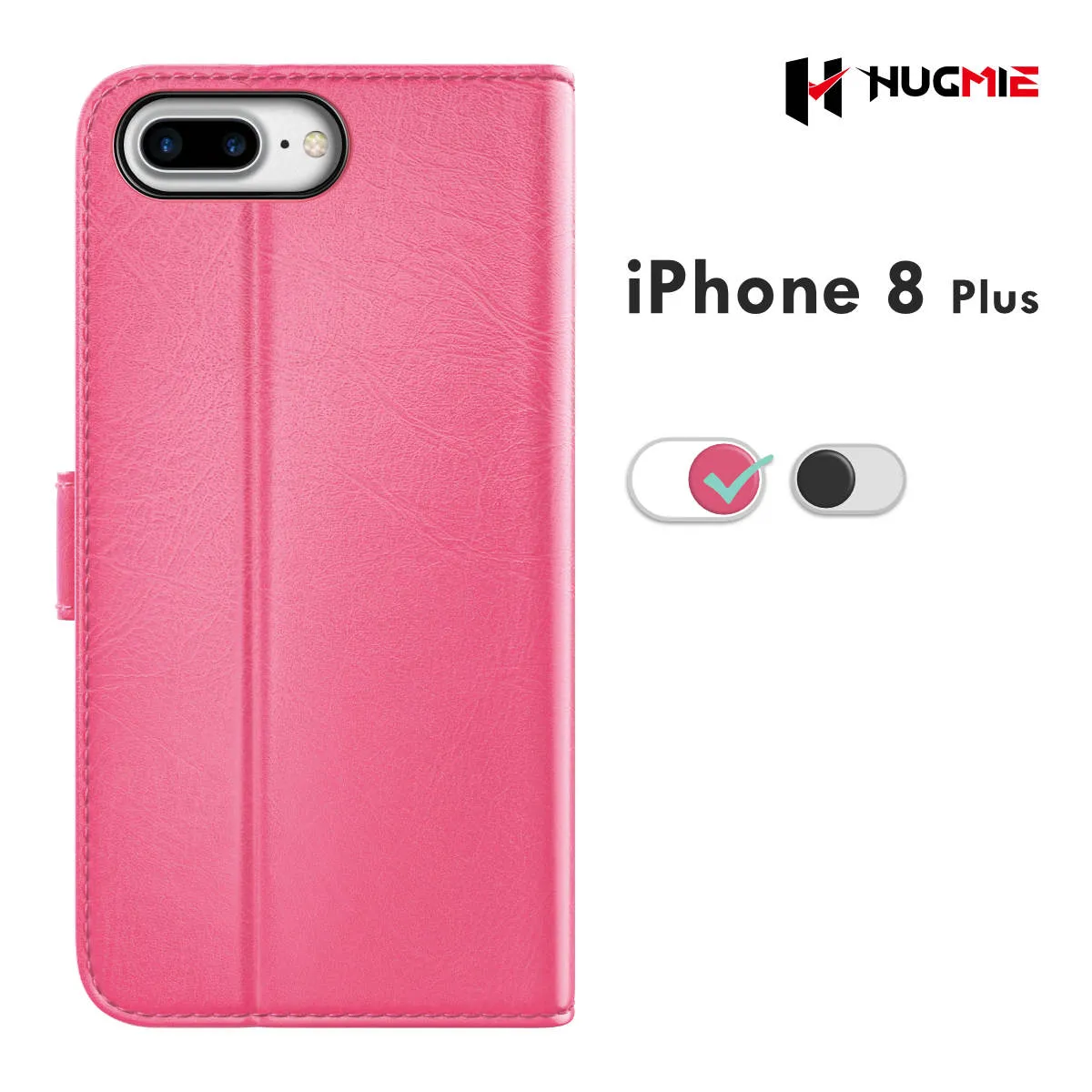 Hugmie® Classic Series iPhone 6/7/8 Plus Leather Folio Case