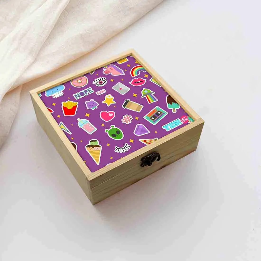 Jewellery Box Wooden Jewelry Organizer -  Kids Party