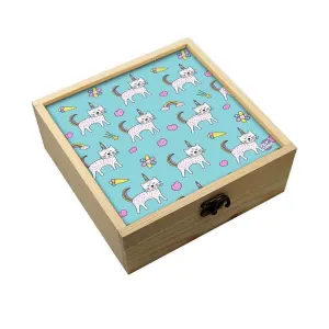 Jewellery Box Wooden Jewelry Organizer -  Party Cat