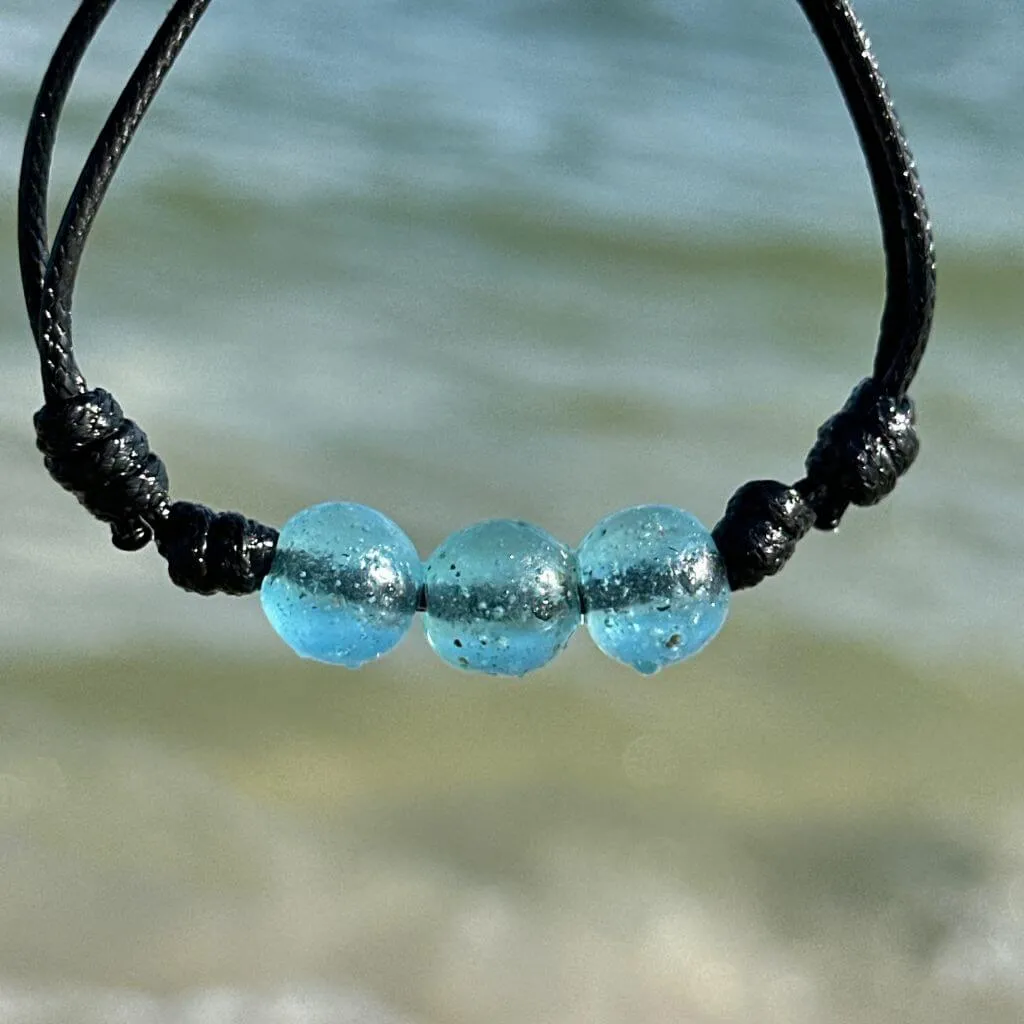 Light Blue African Glass Bracelet