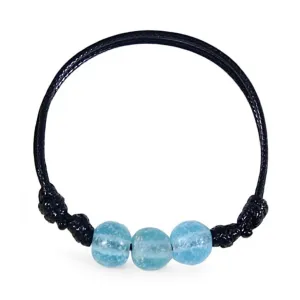 Light Blue African Glass Bracelet