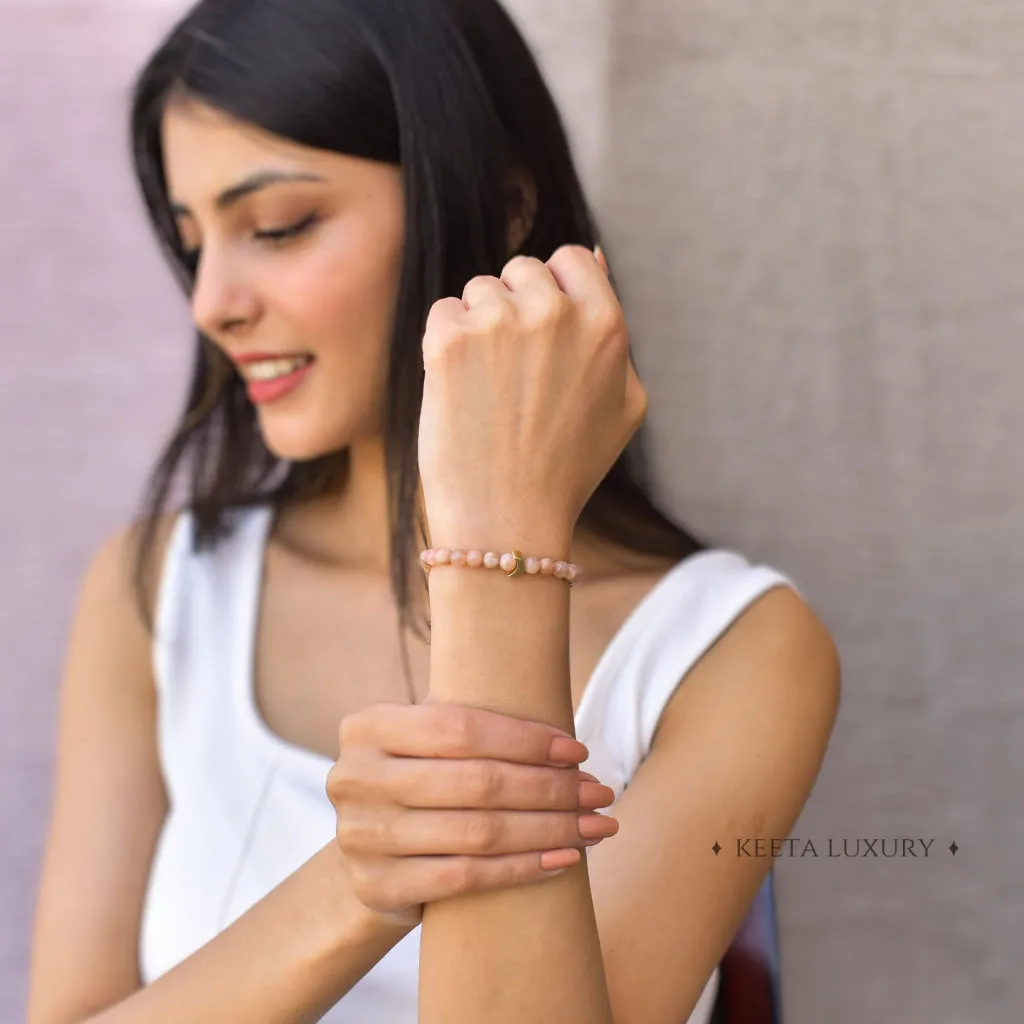 Lunar - Peach Moonstone Bracelet