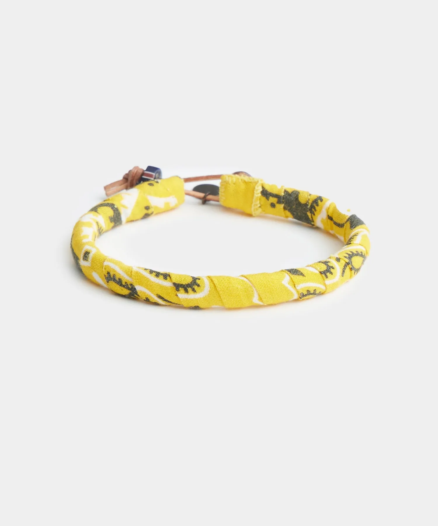 Mikia Bandana Cotton Bracelet in Yellow