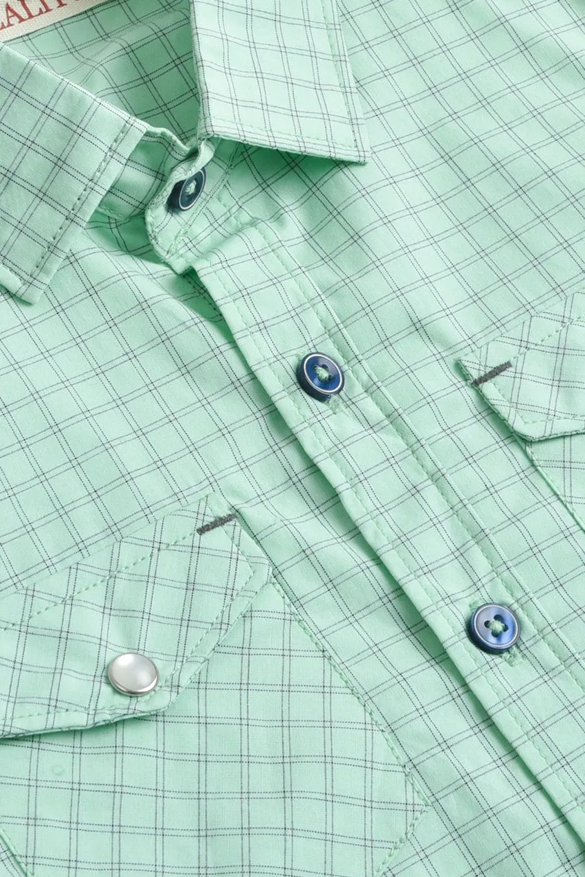 Mint Green Cotton Shirt