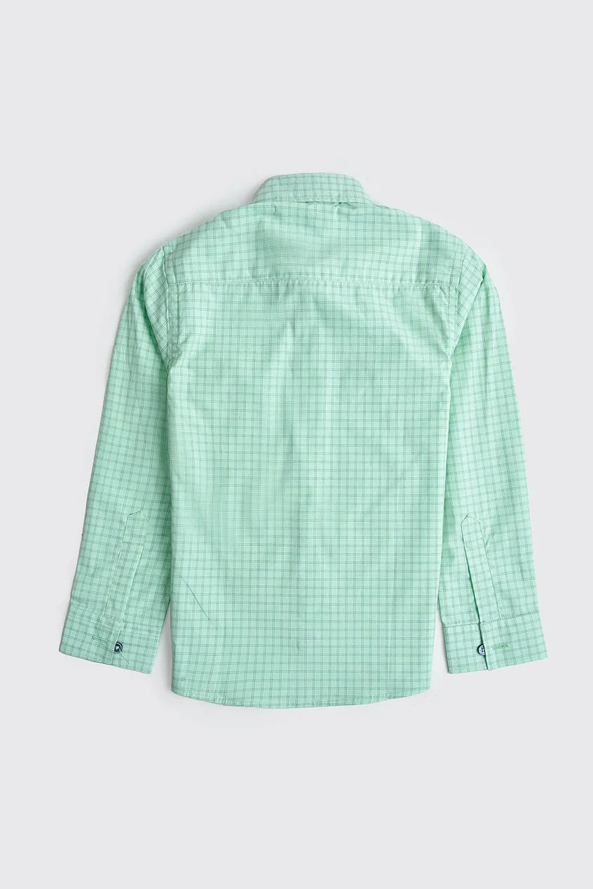 Mint Green Cotton Shirt