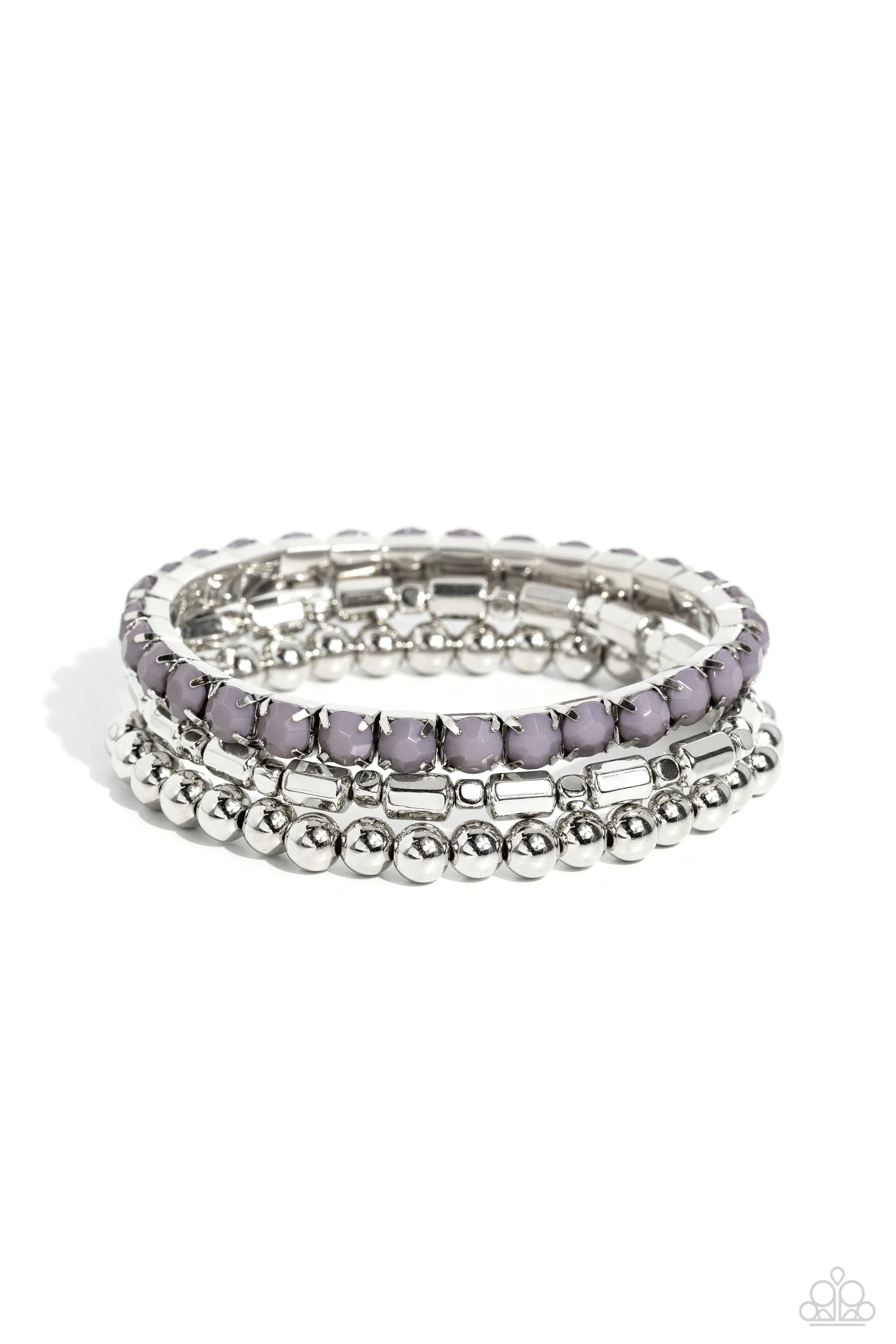 Monochromatic Maverick - Silver Bracelet - Paparazzi Accessories