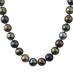 Multicolor Cultured 8-9mm Tahitian Pearl Single Strand Choker Necklace