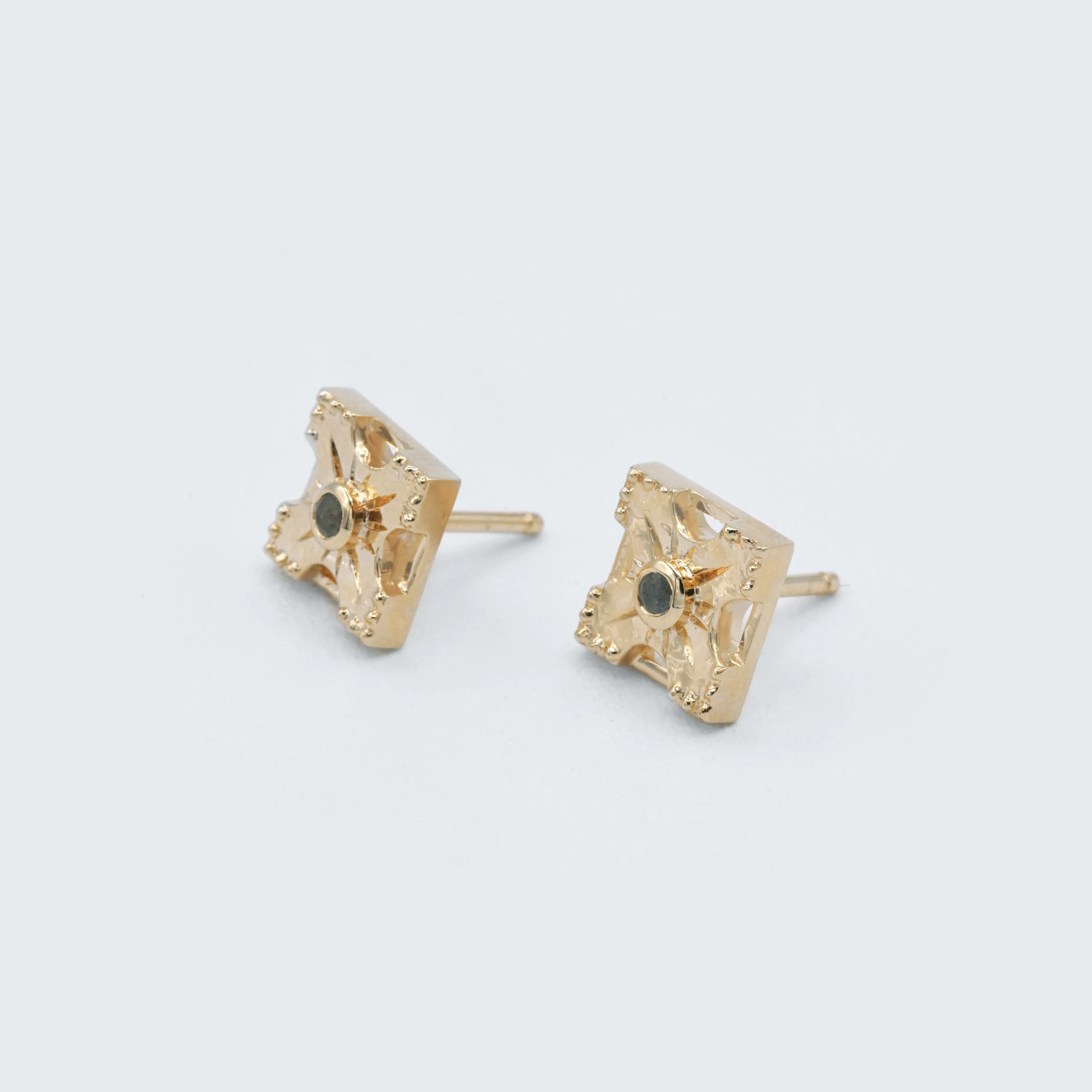 Petite Harmony Gemstone Stud Earrings - Single Stone