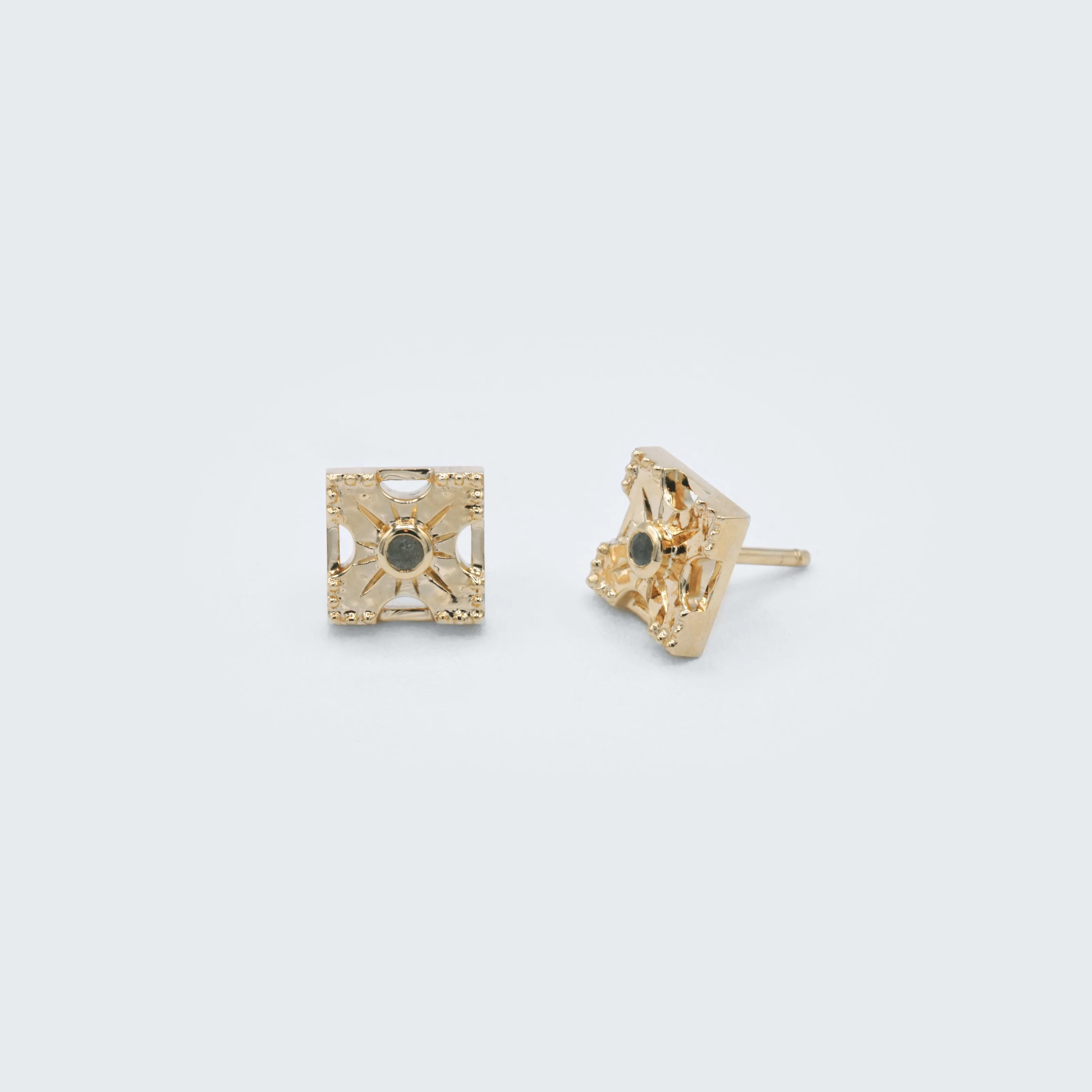 Petite Harmony Gemstone Stud Earrings - Single Stone