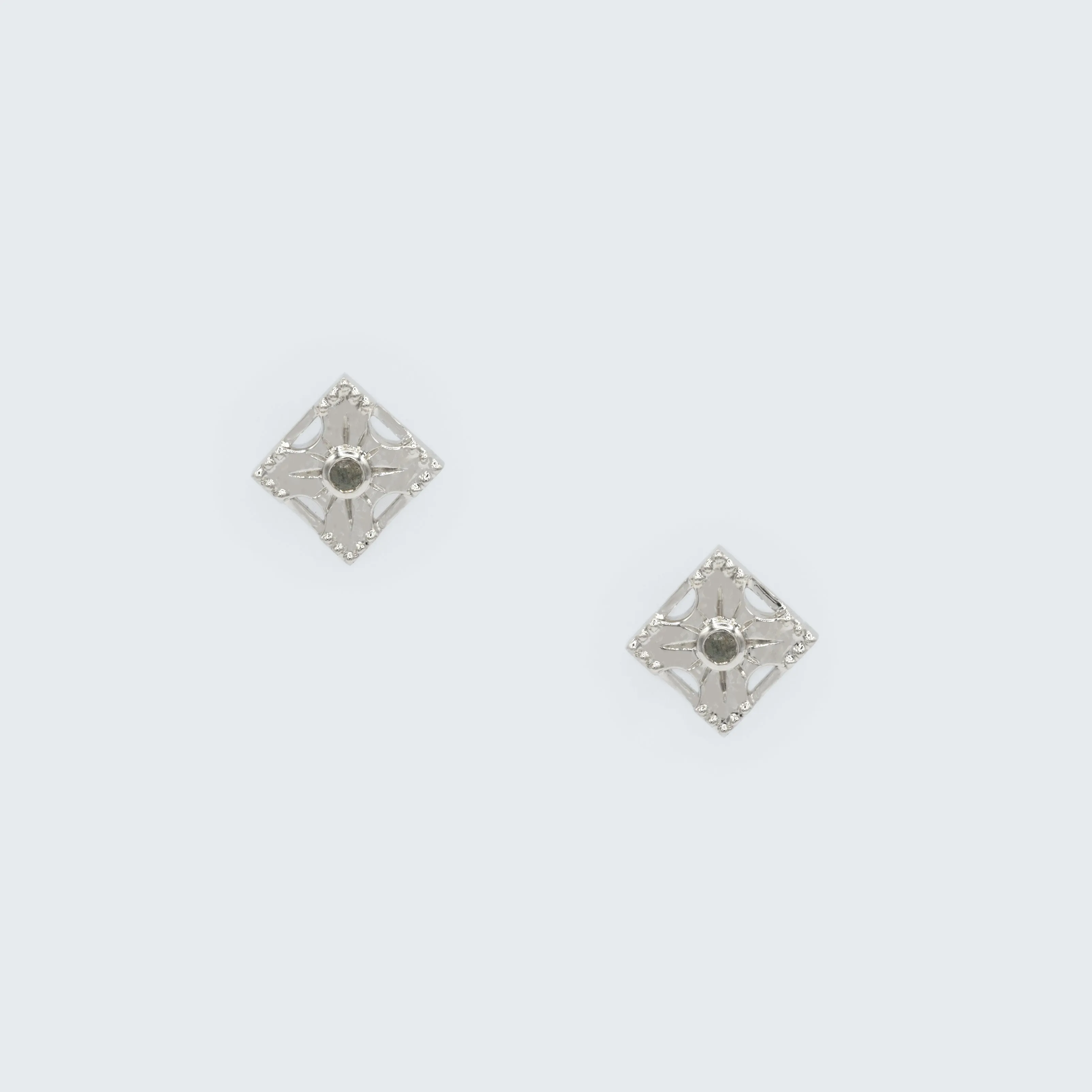 Petite Harmony Gemstone Stud Earrings - Single Stone