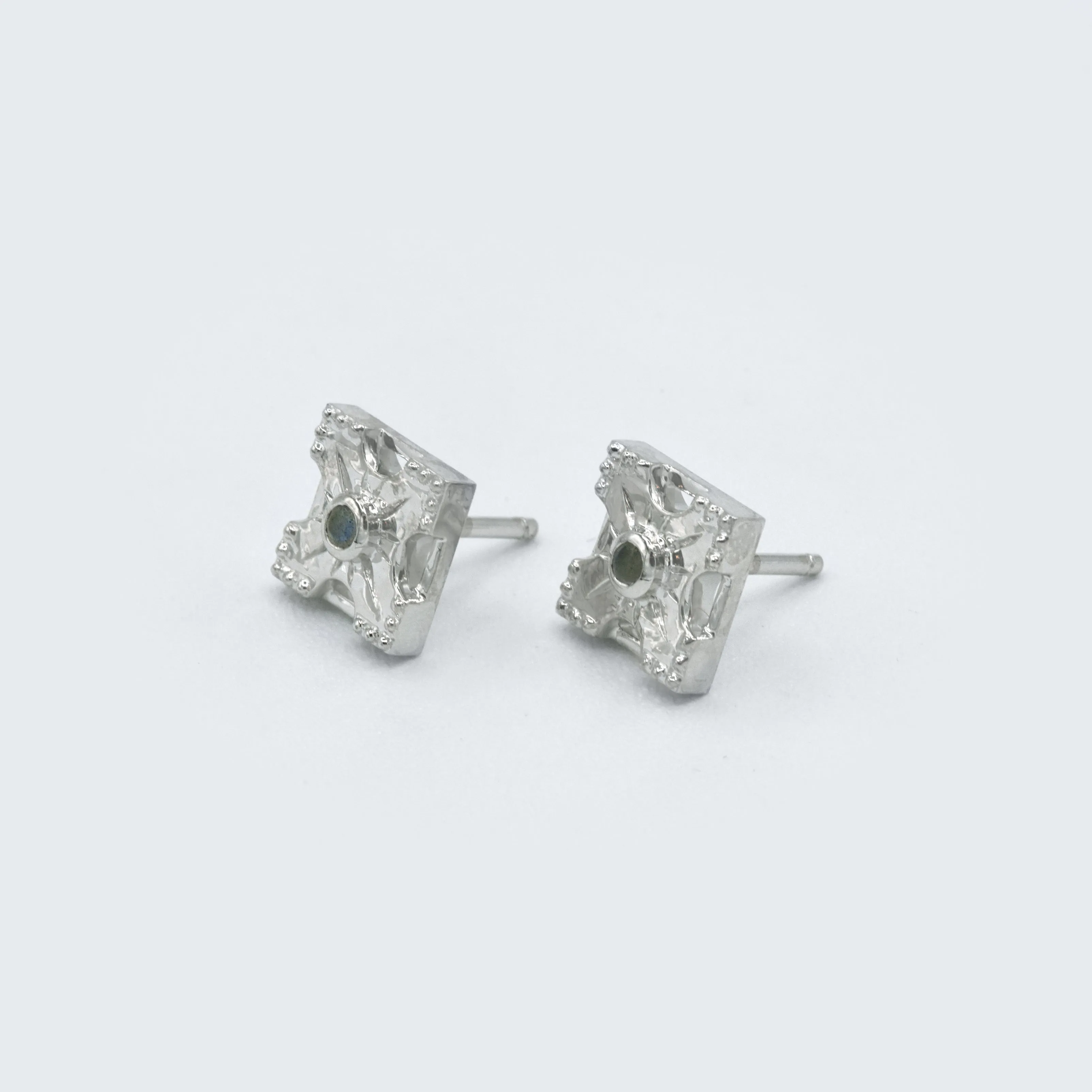 Petite Harmony Gemstone Stud Earrings - Single Stone