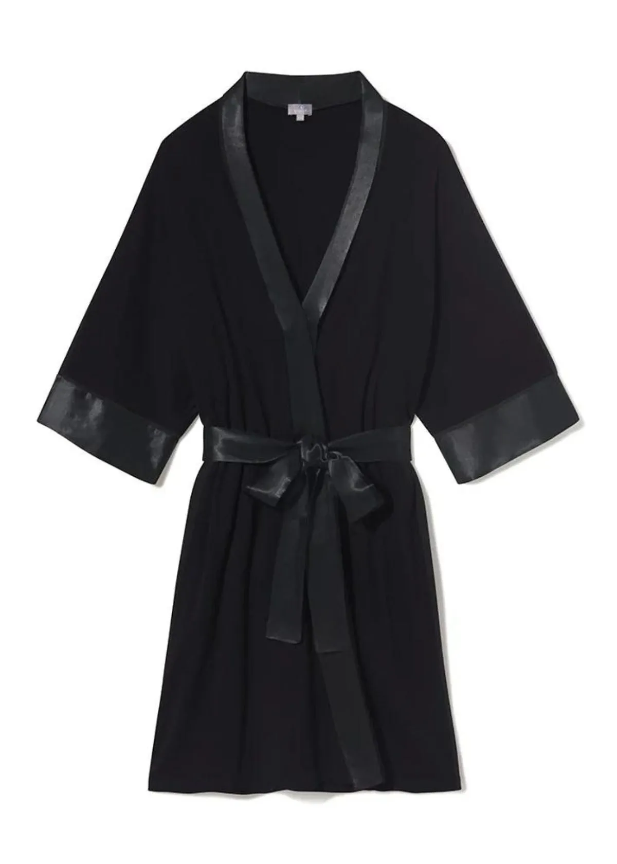 PJ HARLOW Shala Kimono Robe - Black