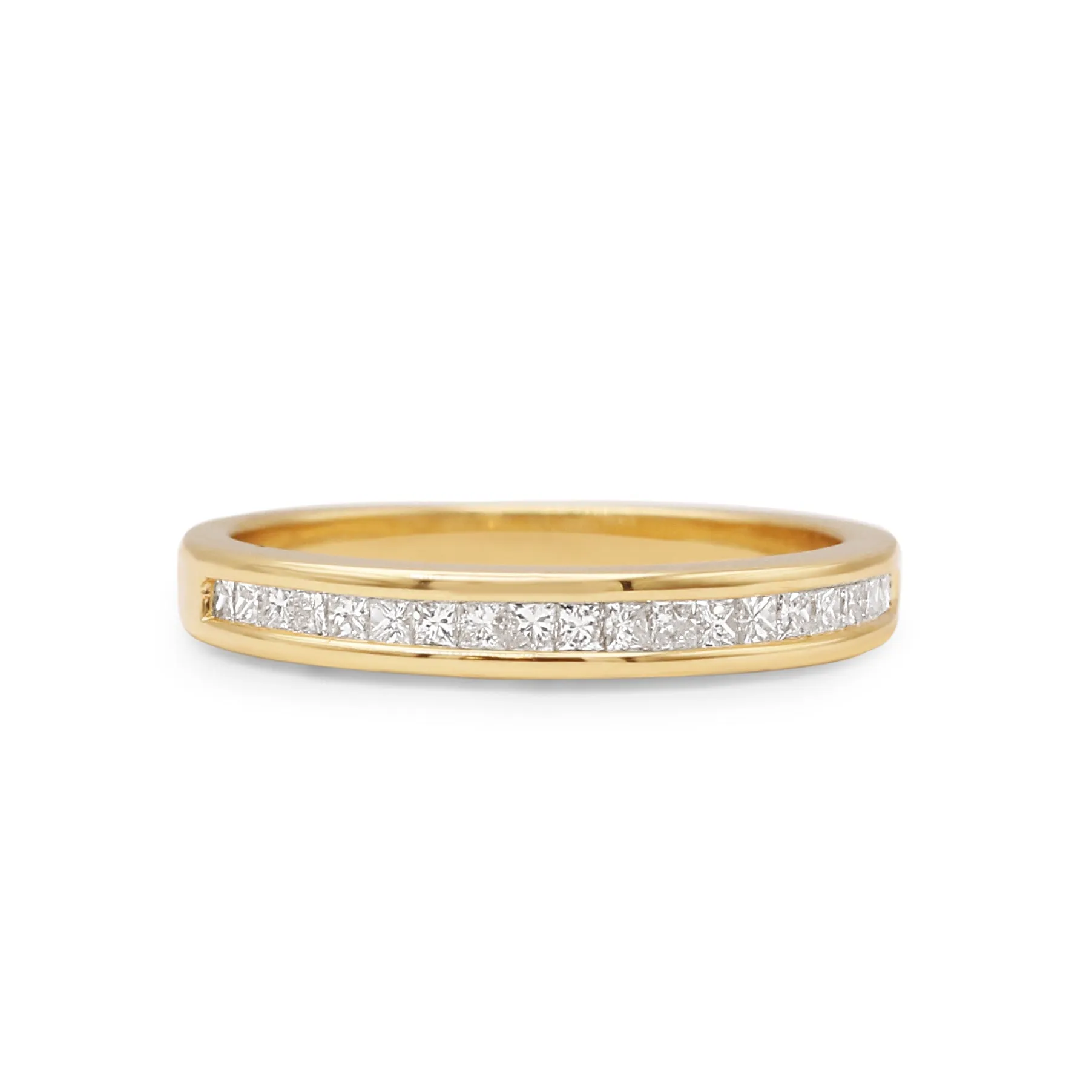 Princess Cut Diamond Channel Set Band Ring