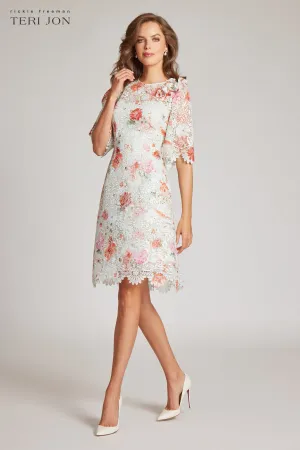 Printed Lace Dress