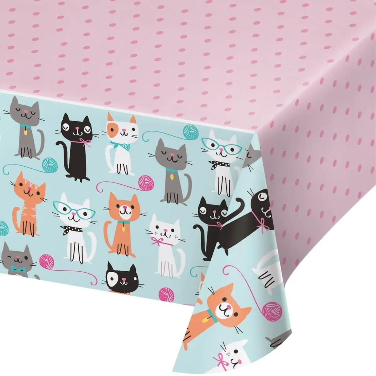 Purr-Fect Party Plastic Printed Table Cover