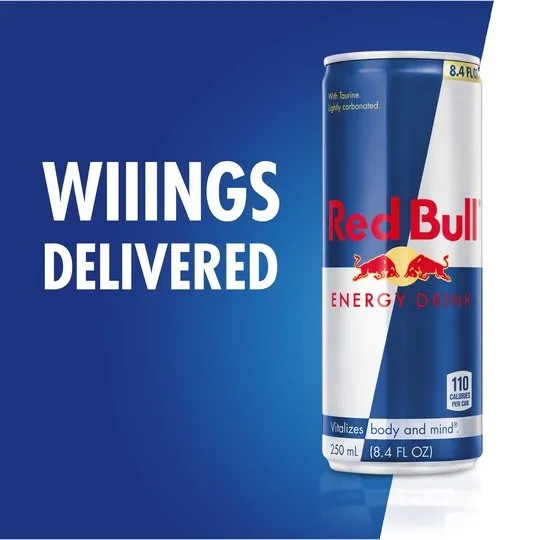 Red Bull Energy Drink, 8.4 fl oz, Pack of 4 Cans