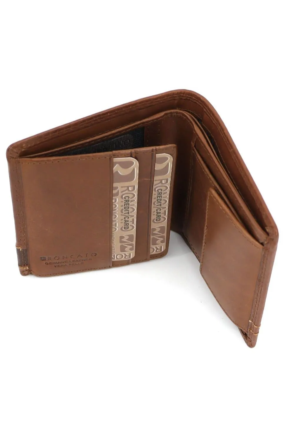 Refined Italian Craftsmanship: R Roncato Men's Leather Wallet Made in Italy