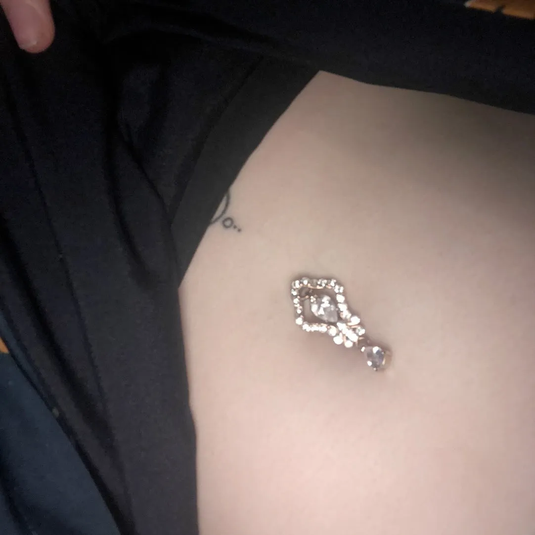 Reverse Hera Belly Dangle with Rose Gold Plating