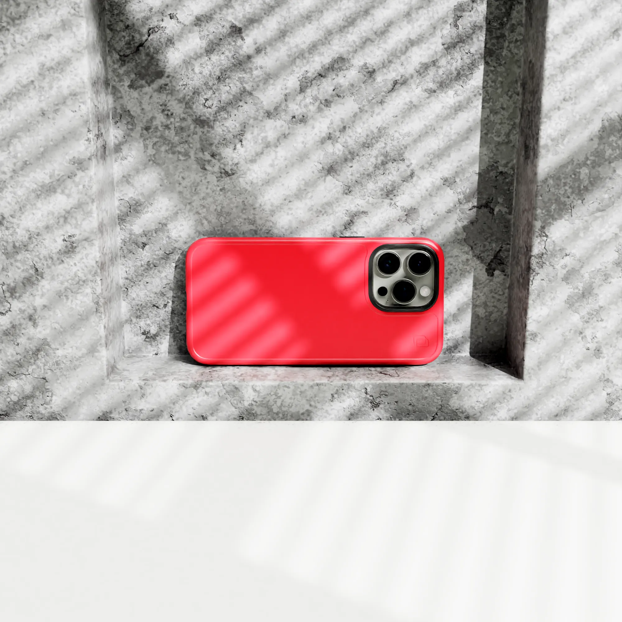 Shock-Absorbent Magsafe® Case for Apple iPhone 15 Pro Max | Scarlet Red | Fortitude Series