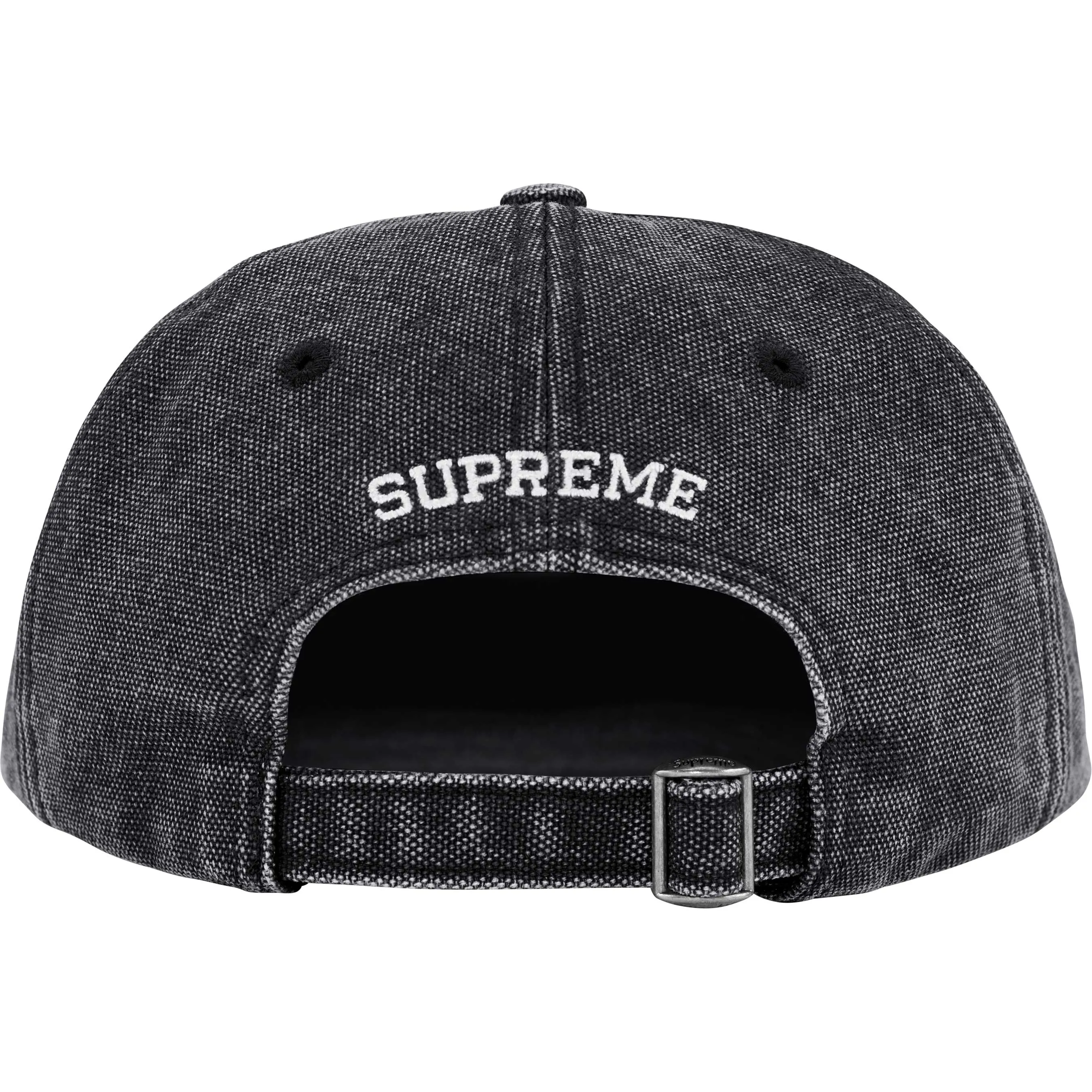 Supreme Pigment S Logo 6-Panel Cap Black