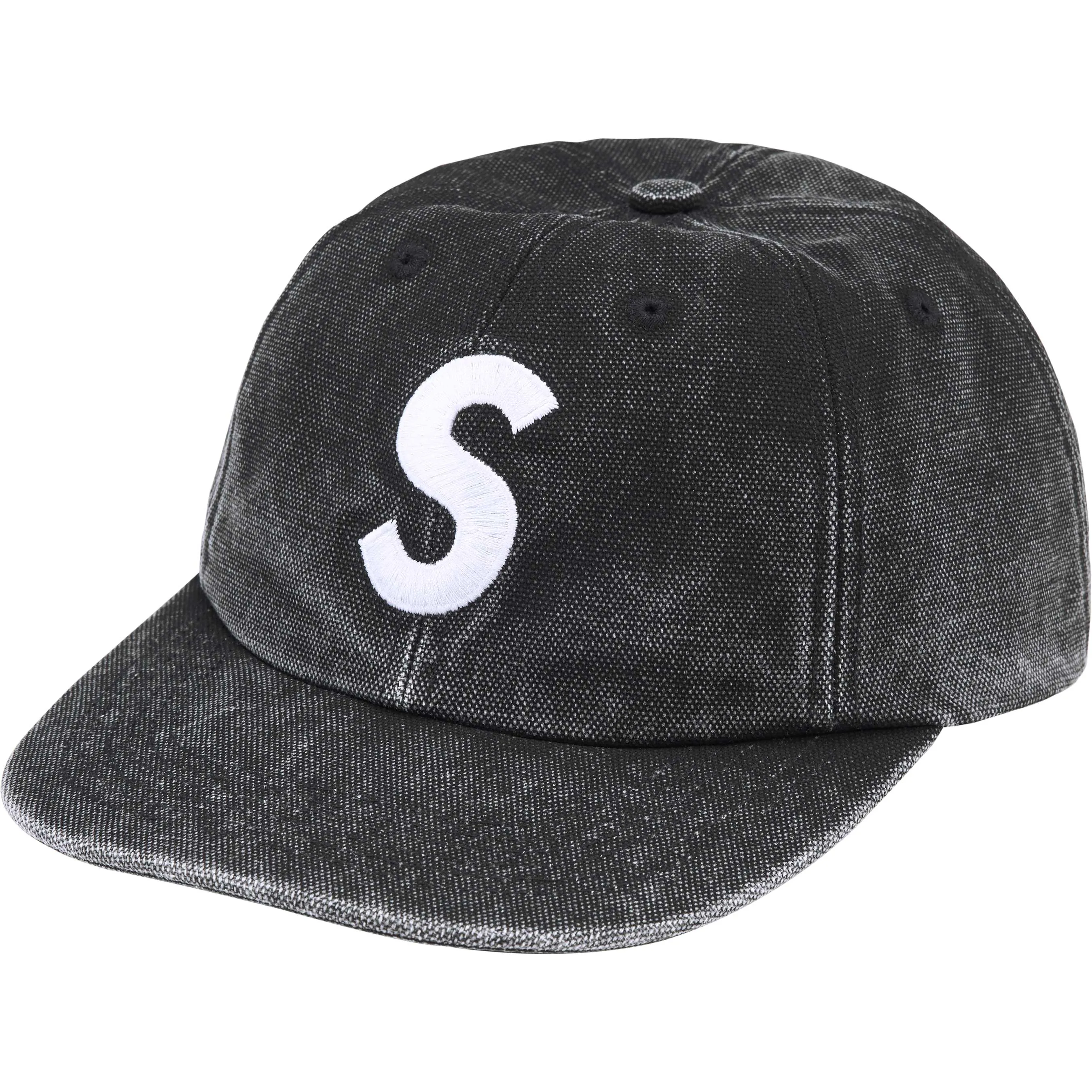 Supreme Pigment S Logo 6-Panel Cap Black