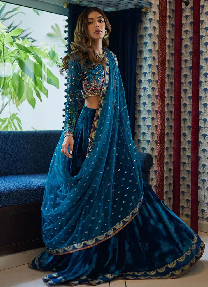 Velvet Revolt 23 - Reem Teal Lehnga Choli