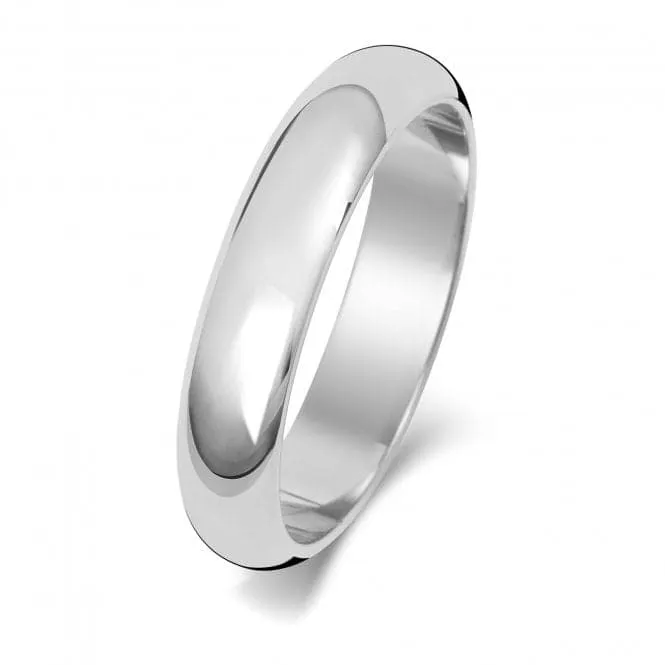 Wedding Band 18K D Shape 4mm-1.45 Wedding  Ring WQ104WM