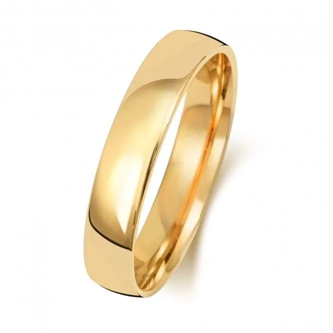 Wedding Band 18K Slight Court 4mm-1.75 Wedding  Ring WQ114H