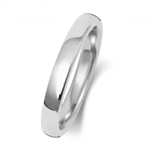 Wedding Band 18K Soft Court 2.5mm-2.0 Wedding  Ring WQ132WH/I