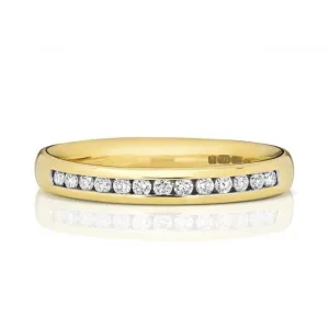 Wedding Band 9ct White Gold Diamond Eternity Ring W219/I