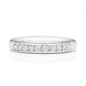 Wedding Band 9ct White Gold Diamond Eternity Ring W225W/I