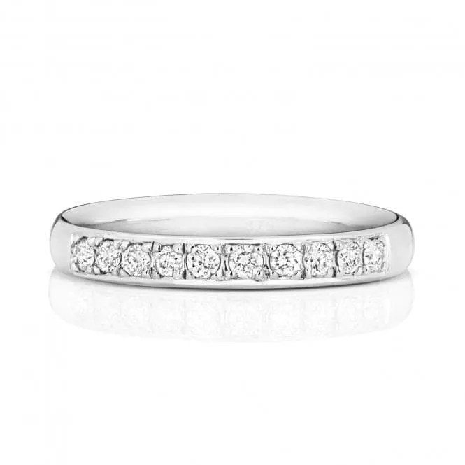 Wedding Band 9ct White Gold Diamond Eternity Ring W225W/I