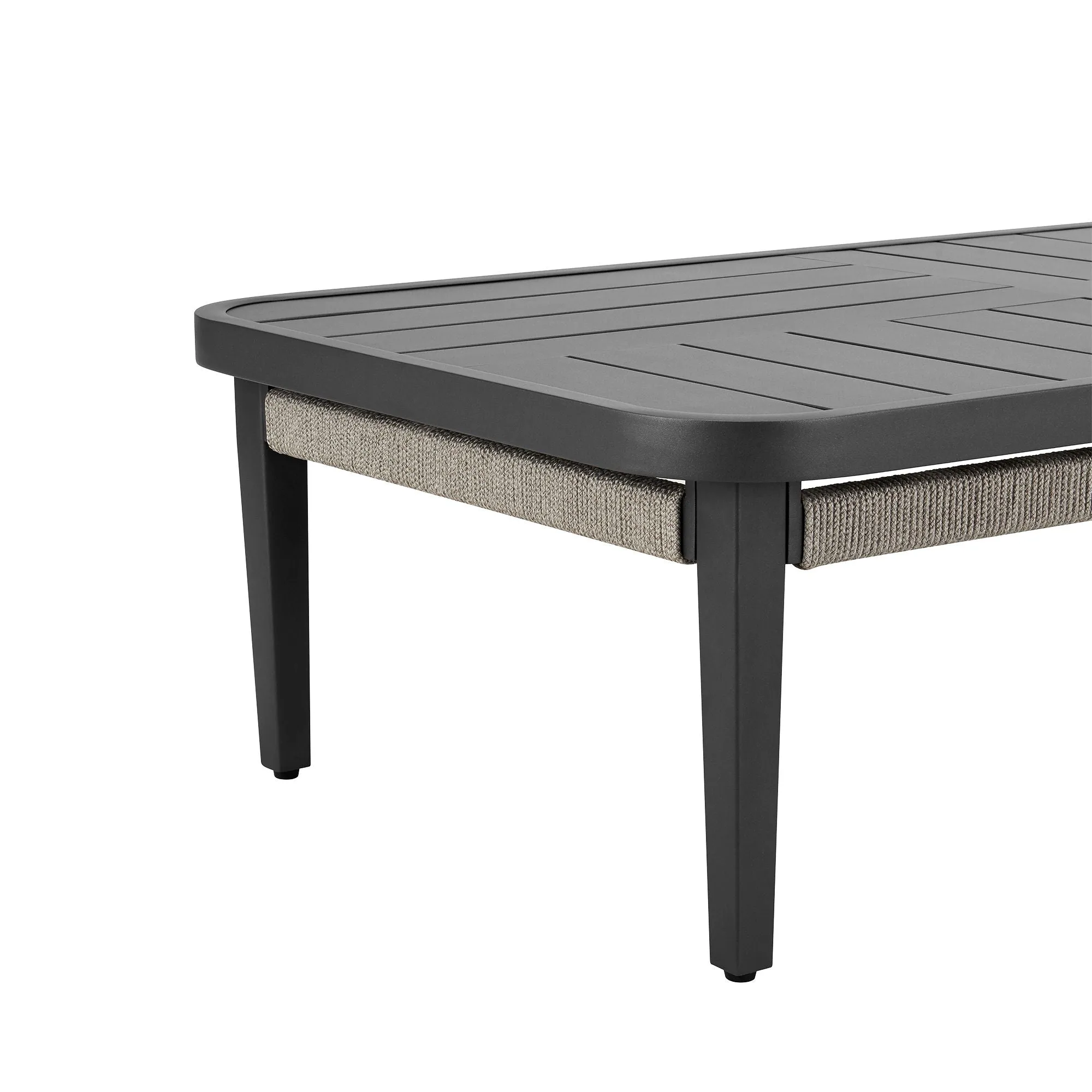 Zella - Rectangular Coffee Table - Charcoal / Light Gray